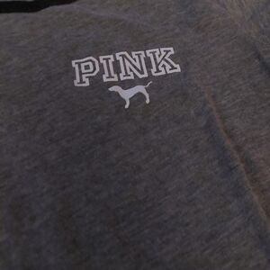 Victoria's Secret Pink T-Shirt Gray lightweight Women XS